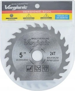Vergionic Disc De Tăiere Lemn Cu 24 Lame 125mm
