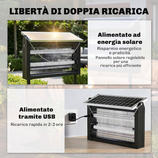 Outsunny Лампа за насекоми LED 13W 849-027V00BK