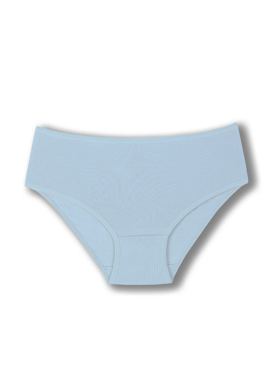 Baumwoll Hohe Taille Damen-Slips MultiPack Ripp