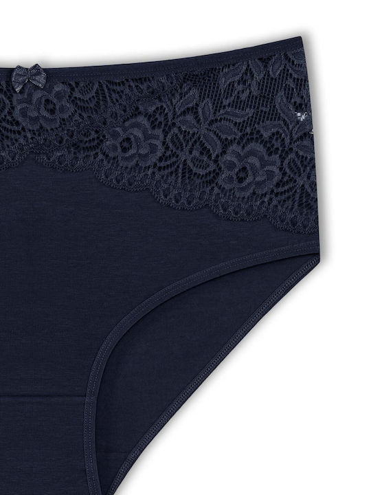 Hoch Taille Damen-Slip mit Spitze Baumwolle