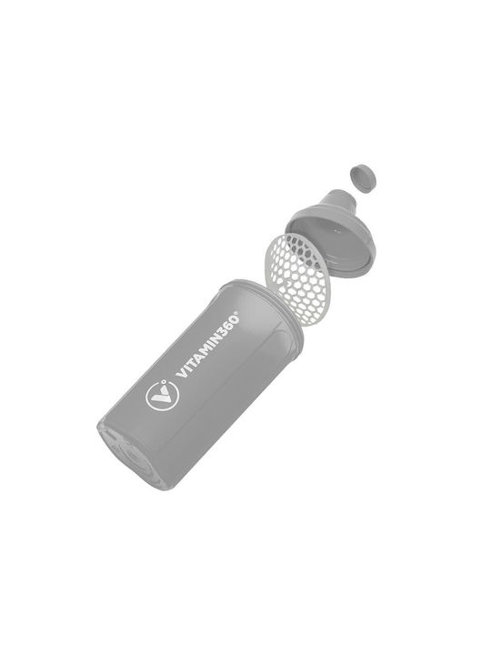 Vitamin360 Шейкър За Протеини 700ml Пластмасов Прозрачен