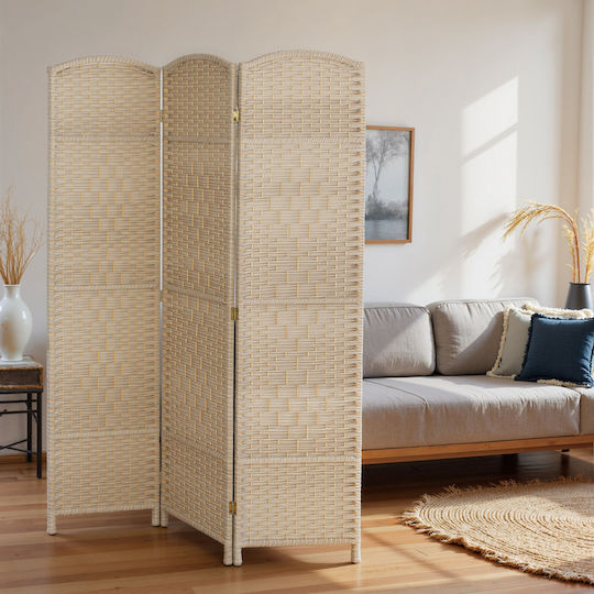 HomCom Paravan Decorativ Pliabil Din Lemn 135x180cm