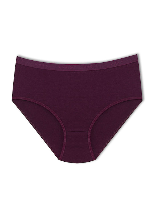 Baumwolle Hohe Taille Damen-Slips 3Pack Baumwolle