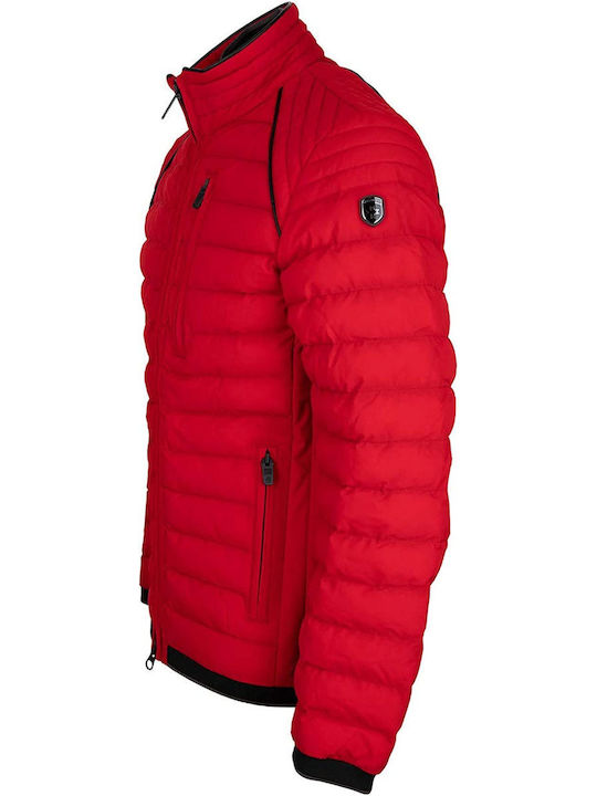 Herren Winter Puffer Rot Molecule