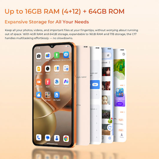 Oukitel C17 Dual SIM (4/64GB) Orange