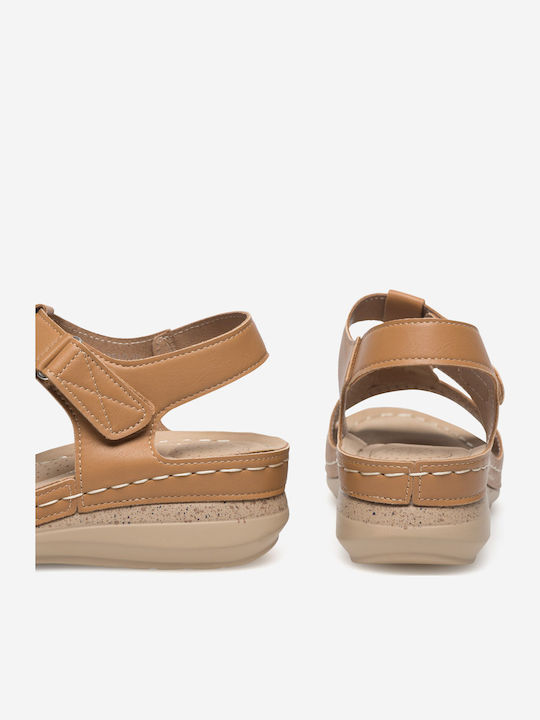 Sommer Damenplattformen Beige