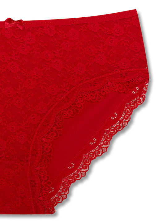 Baumwolle Damen-Slips 3er Pack mit Spitze