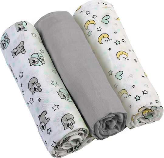 Babyono Λαβέτα Ώμου 70x70cm 3τμχ Babyono Λαβέτα Ώμου 70x70cm 3τμχ