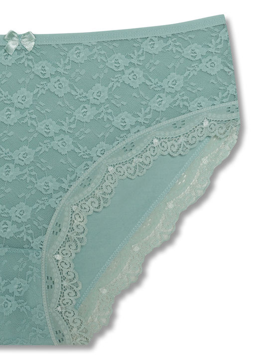 Baumwolle Damen-Slips 3er Pack mit Spitze