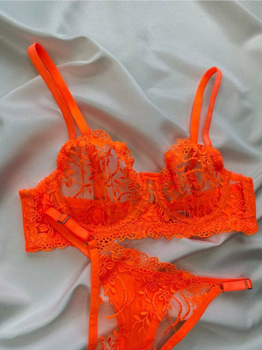 Set Lenjerie Intimă Cu Dantelă Sutien Cu Slip Cu Dantelă