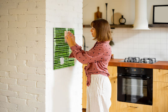 Magnetic Wall Board Bamboo One Magnet 40x60