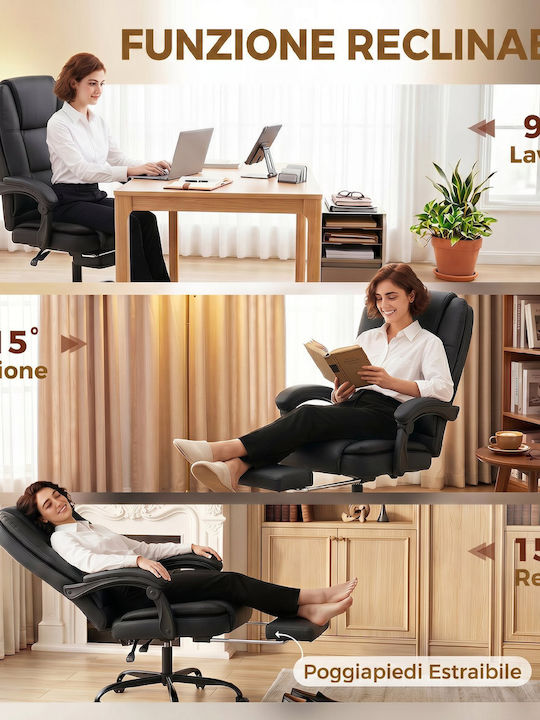 HomCom HomCom Bürostuhl Schwarz