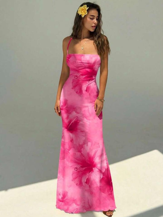 Sommer Maxi Damenkleid Rosa