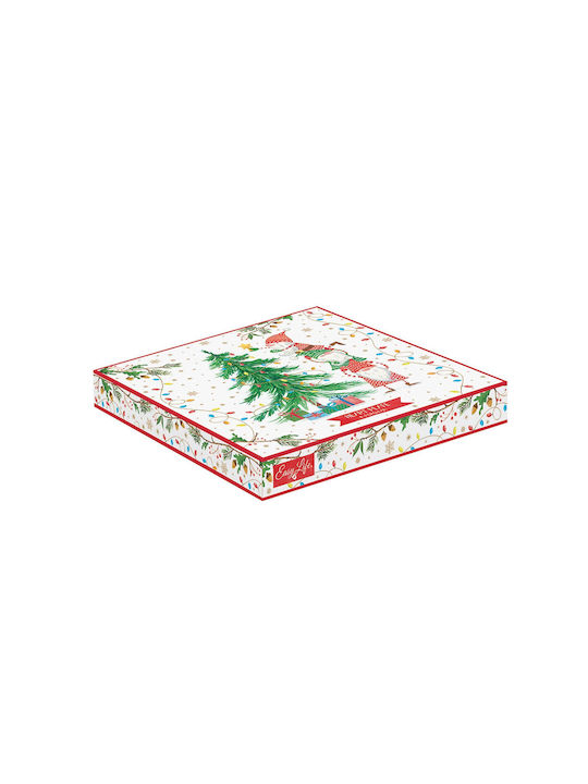 Easylife Ready For Christmas Platou Porțelanat Inimi 20x19εκ.