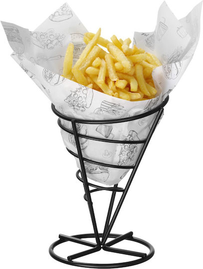 Hendi Pergamentpapier Snacks Pommes Frites 25x35 Cm Fast Food Muster 500 Stück