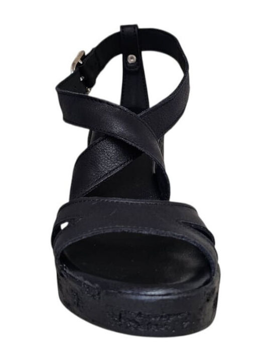 Leather Sandals Black