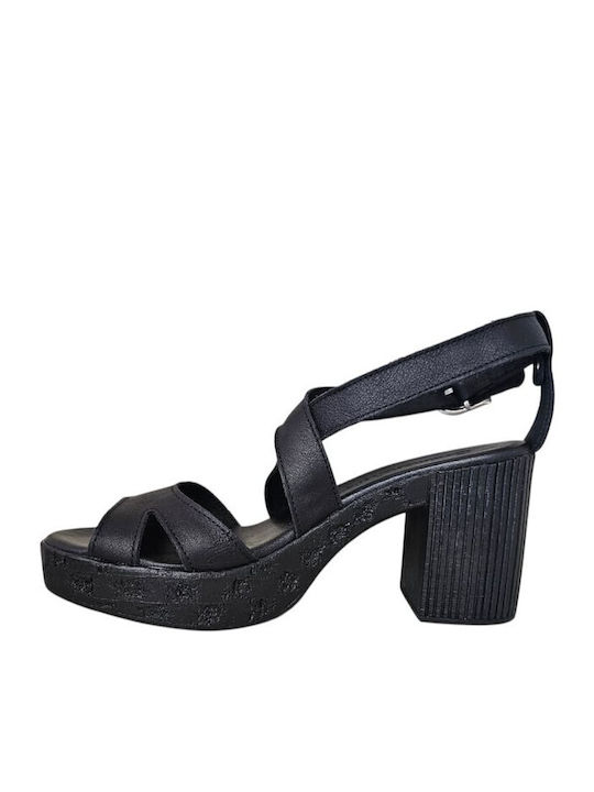 Leather Sandals Black