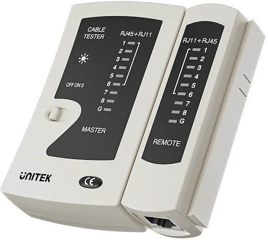 Unitek OT140AGY01 Tester Καλωδίων Δικτύου RJ45 / RJ11