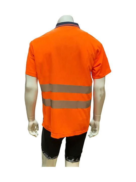 Мъжка Работна Тениска Cn Club Nautico Working Line Shirt 0668420-xl 10-502 Рефлективна Дишаща XL Оранжева