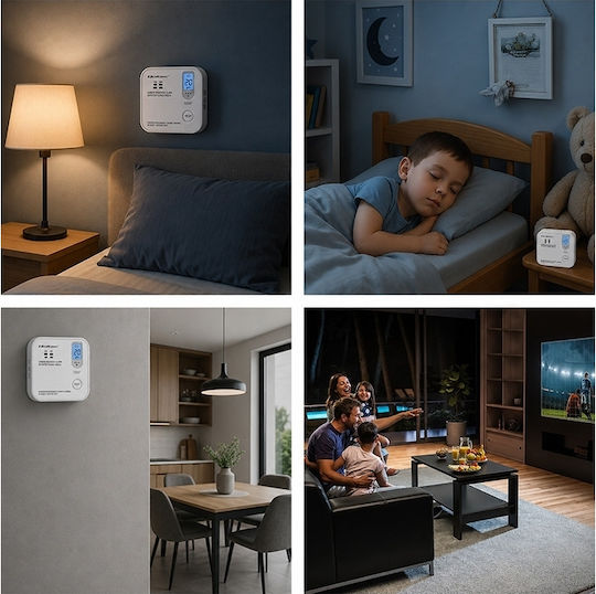 Qoltec Детектор За Въглероден Окис CO Wi-Fi