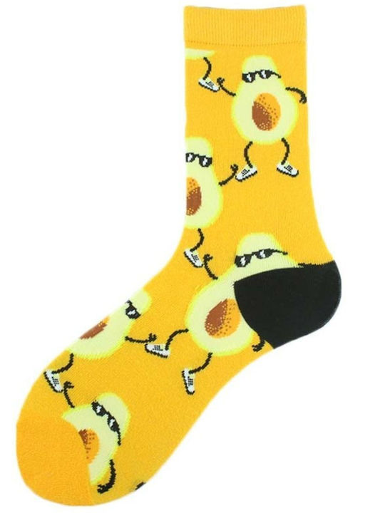 Noxxiez Noxxiez Dancing Avocado Mehrfarbige Socken Noxxiez Noxxiez Dancing Avocado Mehrfarbige Socken
