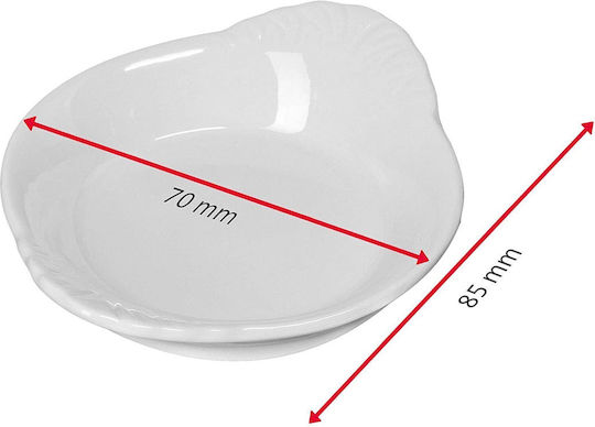 Westmark Serving Bowl For Dip Round Ceramic With Diameter 8.5cm 4 Pieces