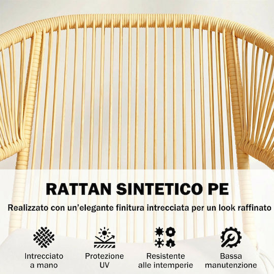 Set Cameră De Zi Pentru Exterior 3 Piese Outsunny