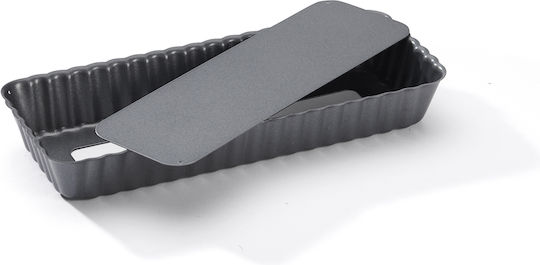 De Buyer Bakeware Tin for Tart Made of Stainless Steel with Removable Bottom 20x8x2.7cm