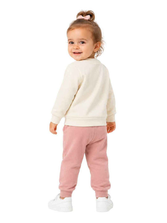 Kids Sweatpants Set Ecru