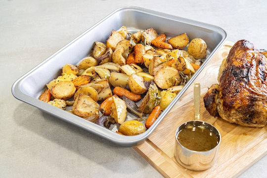 Kitchen Craft Ταψί από Ανοξείδωτο Ατσάλι με Αντικολλητική Επίστρωση 28.5x41cm