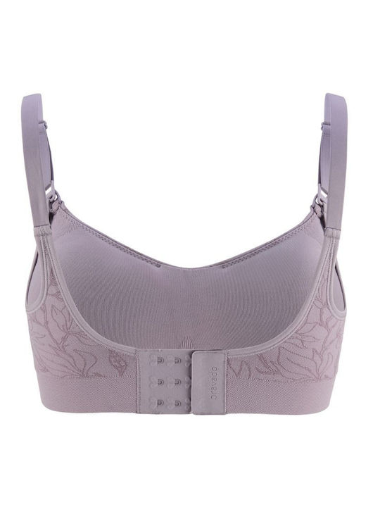 Bravado Σουτιέν Εγκυμοσύνης & Θηλασμού με Clips Grey Orchid Jacquard