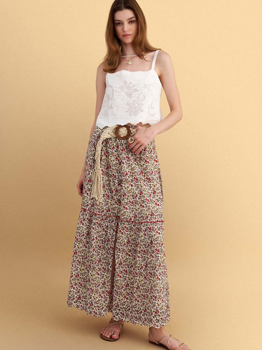 Maxi Φούστα Floral Πολύχρωμη