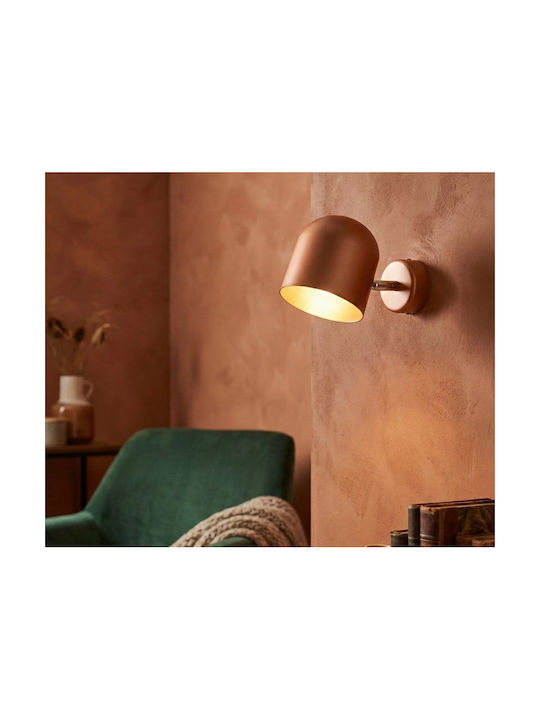 Luma Modern Wall Lamp with Integrated LED and Warm White Light Copper