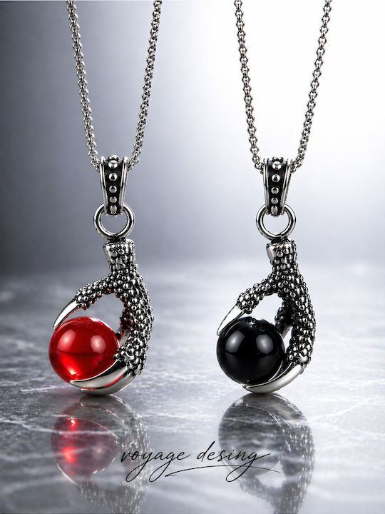 Necklace Made of Black Steel
