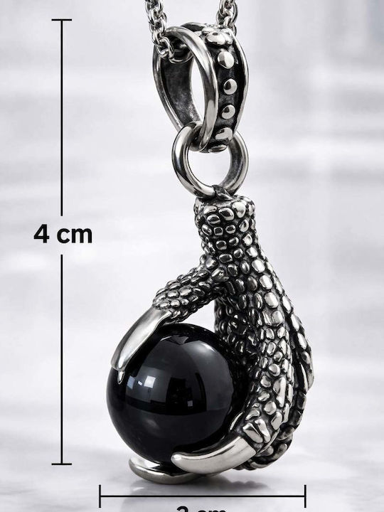 Necklace Made of Black Steel