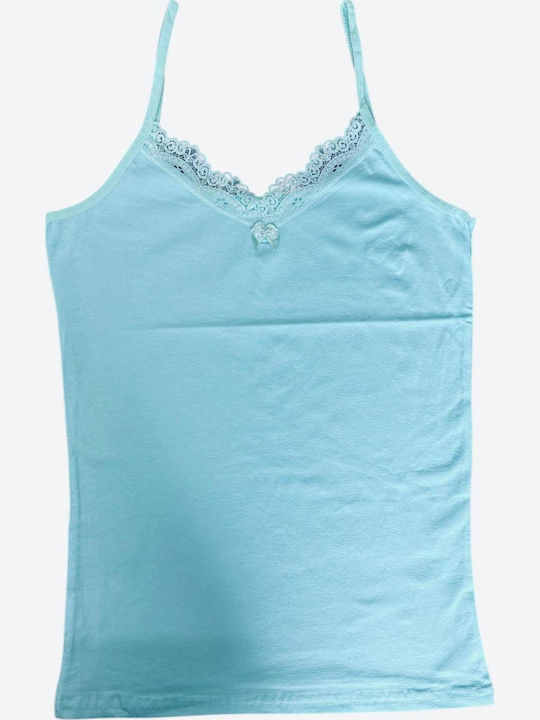 Damen T-Shirts Ärmelloses Baumwoll V-Ausschnitt