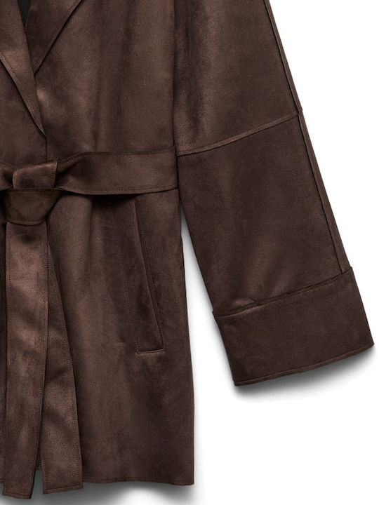 Γυναικείο Biker Jacket Καφέ