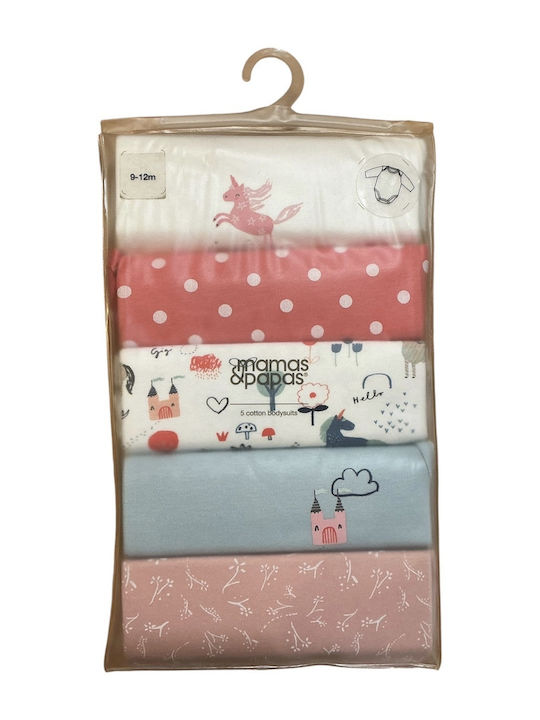 Mamas & Papas Rosa Mehrfarbige Baby-Strampler Set