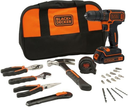 Black & Decker Black & Decker Cordless Drill Driver 18V 1x1.5Ah