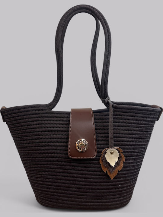 Wicker Brown Beach Bag
