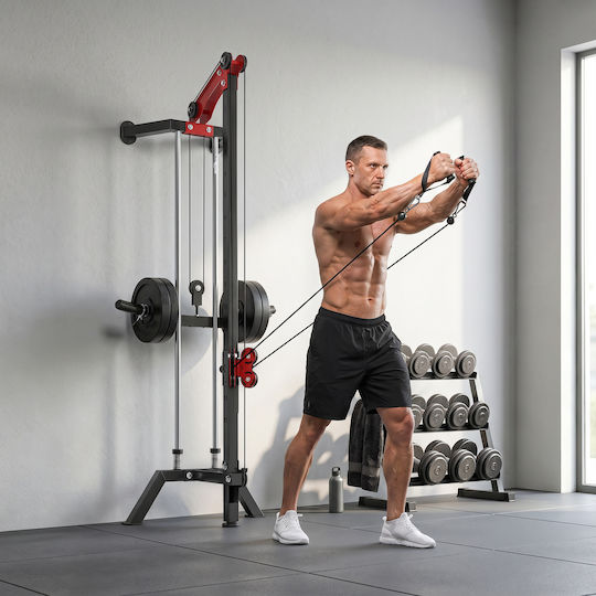 Sportnow Τροχαλία Πλάτης με Βάρη 120kg