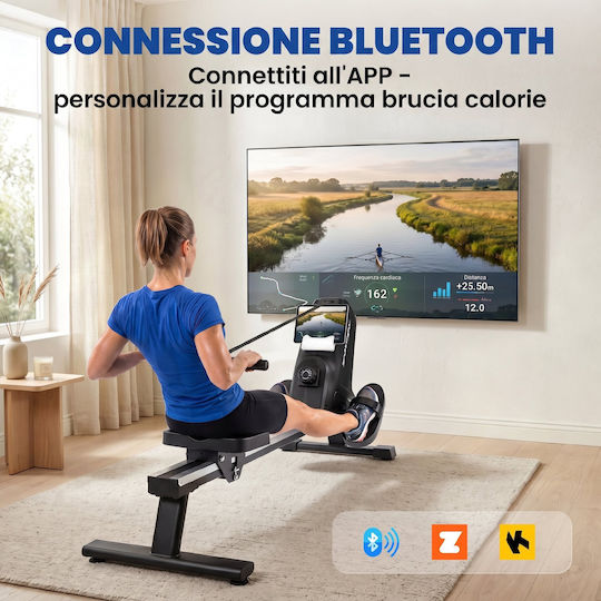 Sportnow Mașină de vâslit cu greutăți 130kg