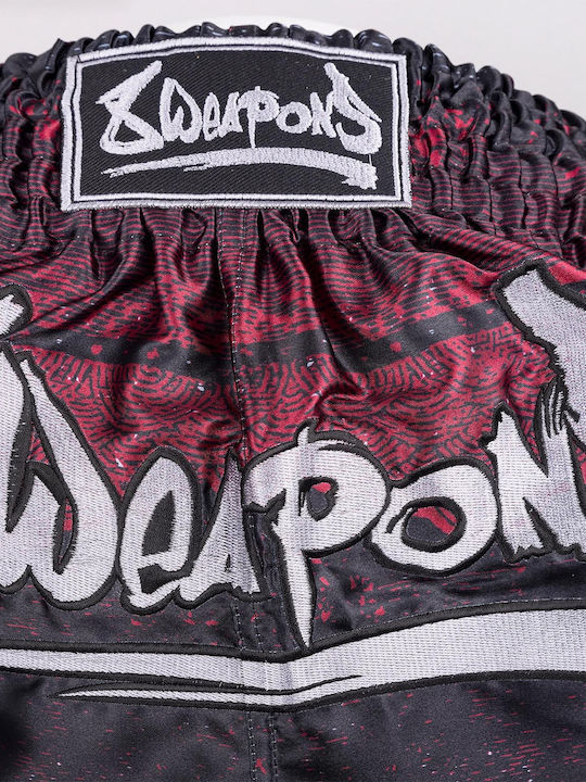 Боксерки Muay Thai 8 Weapons Hanuman Черно Червено