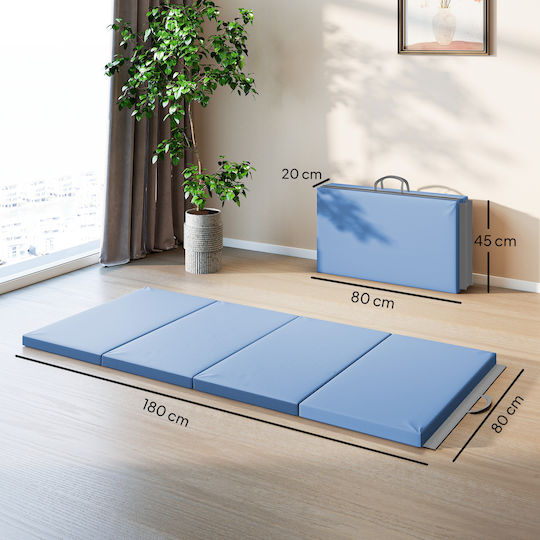 HomCom Blue Yoga Mat (180x80x5cm)
