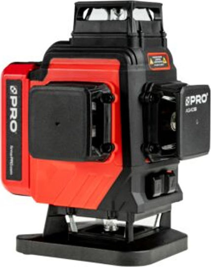Profindustry AQ4DG Γραμμικό Αλφάδι Laser Πράσινης Δέσμης με Εύρος Εργασίας 50m