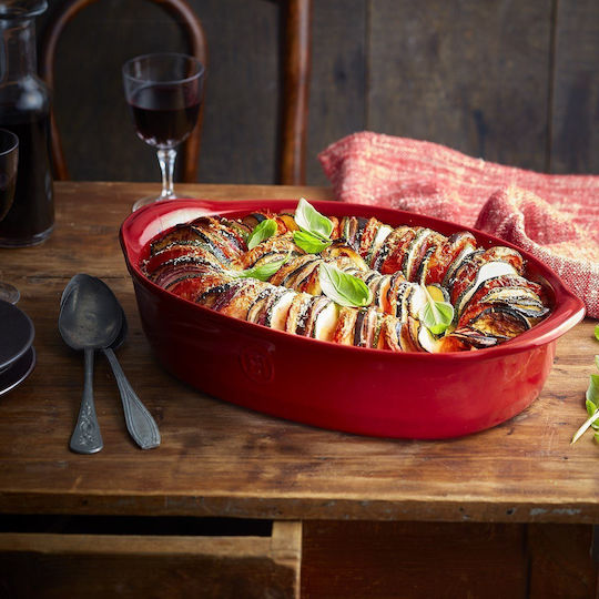 Emile Henry Oval Heat-Resistant Ceramic Cookware 41.5x26.5cm
