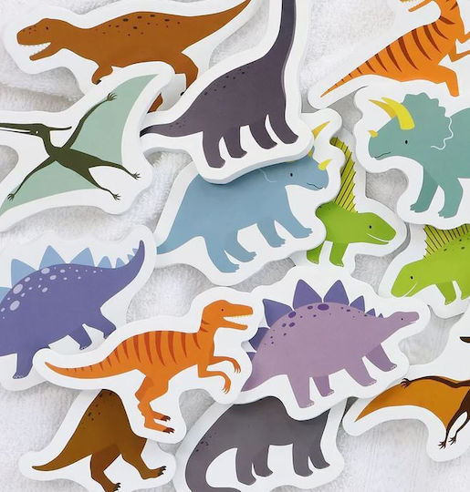A Little Lovely Company Water Coloring Book and Water Puzzle Dinosaurs Bath Toy