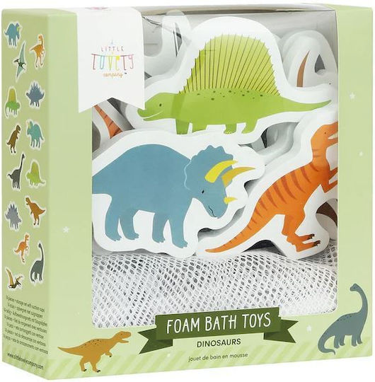 A Little Lovely Company Water Coloring Book and Water Puzzle Dinosaurs Bath Toy