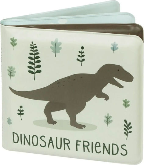 A Little Lovely Company Water Coloring Book and Water Puzzle Dinosaurs Bath Toy