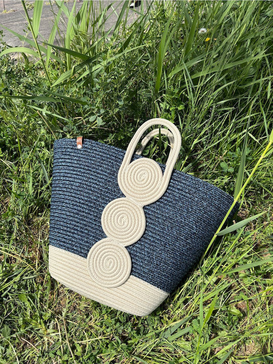 Wicker Beige Beach Bag
